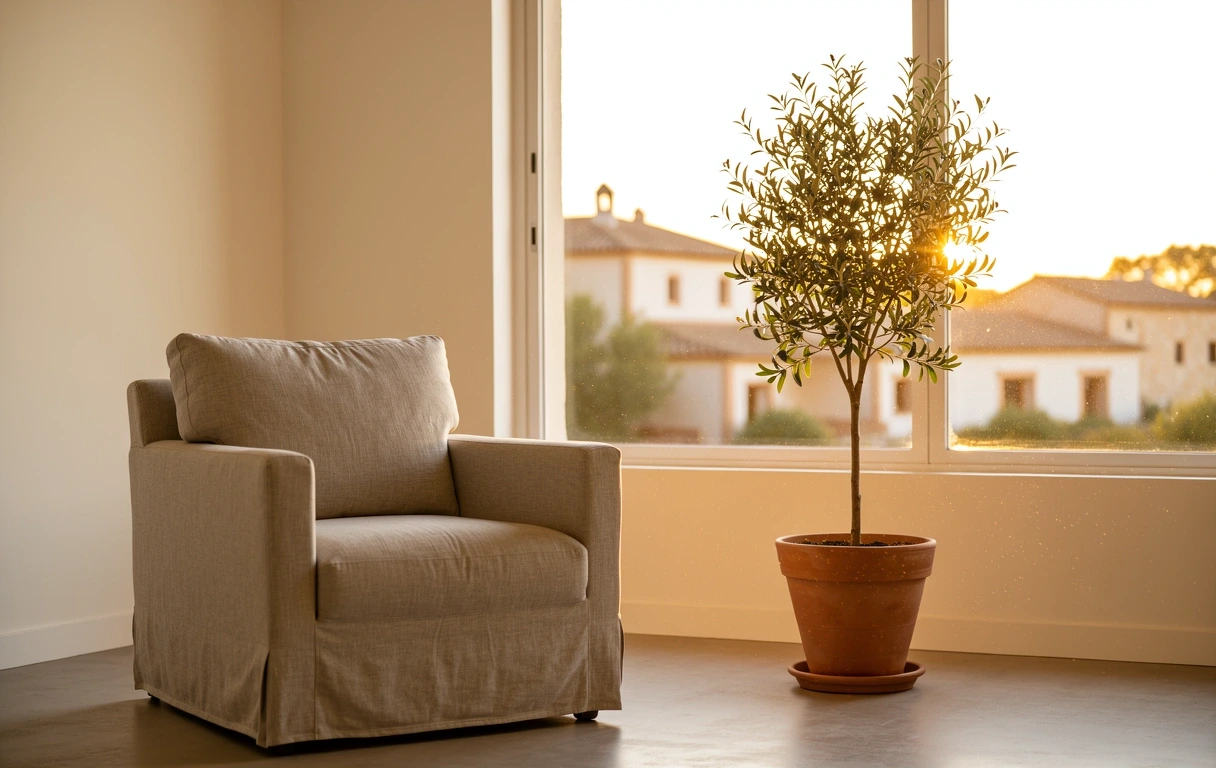 Espacio de calma al atardecer